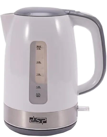 DSP Electric Kettle, 1850W, 2.5L, Plastic, Grey, KK1143