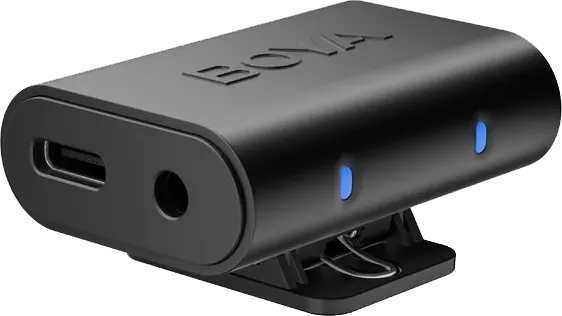 BOYA Magic 02 Wireless Microphone, AI Noise Reduction, 2.4GHz Frequency, 100m Range, Multi-Use, Black