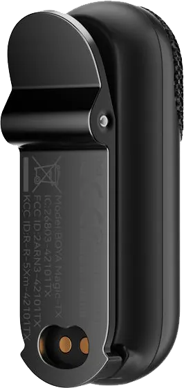 BOYA Magic 05 Wireless Microphone, AI Noise Reduction, 2.4GHz Frequency, 100m Range, Versatile, Black