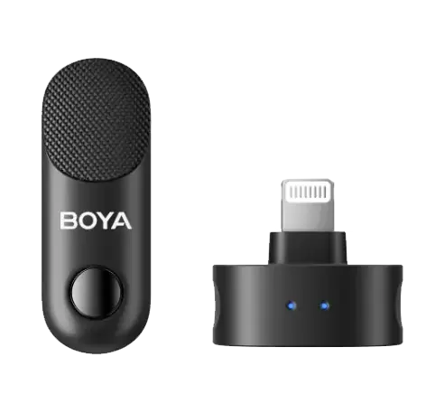 BOYA Magic 04 Wireless Microphone, AI Noise Reduction, 2.4GHz Frequency, 100m Range, Versatile, Black