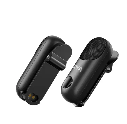 BOYA Magic 04 Wireless Microphone, AI Noise Reduction, 2.4GHz Frequency, 100m Range, Versatile, Black