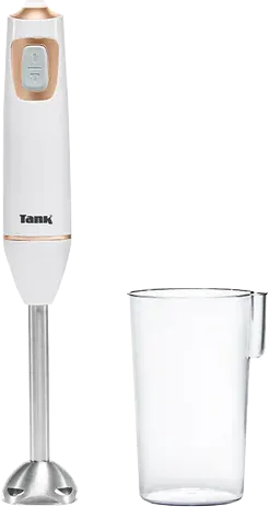 Hand Blender Tank Single, 600W, 5-Speed ​​Control System + Turbo, 600ml Cup, White x Rose Gold, CM-6003-1 31-004-0005