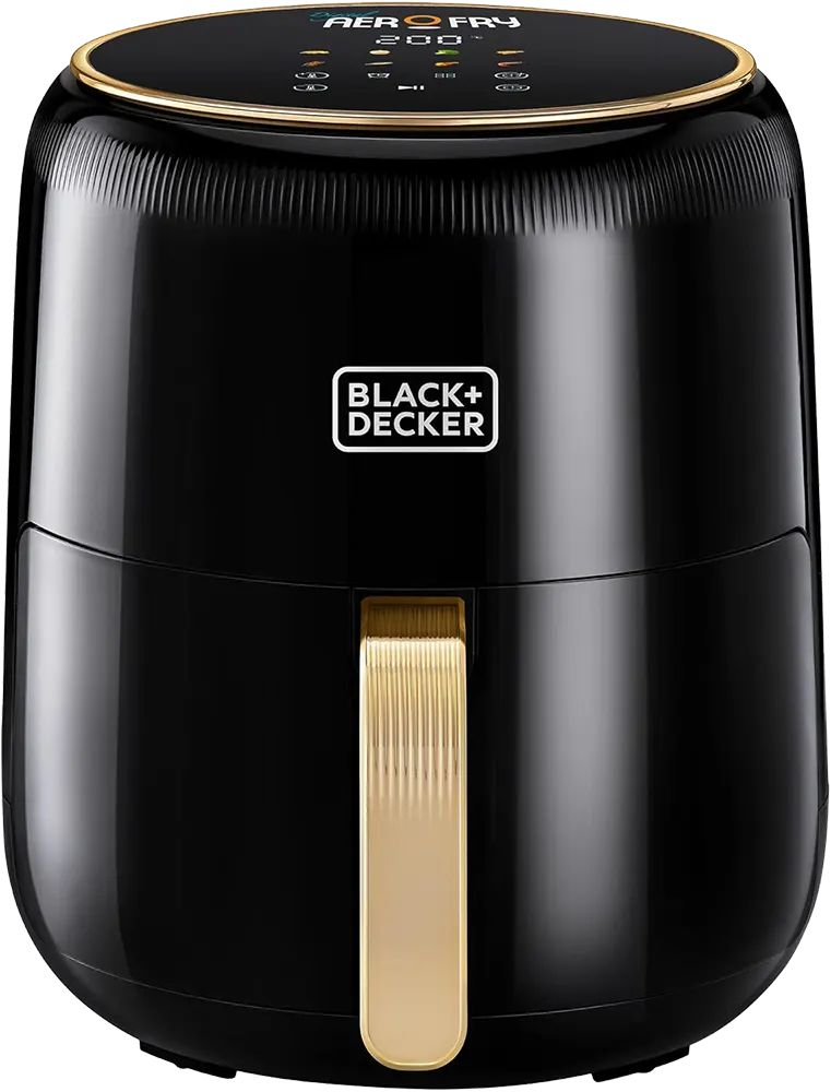 Black & Decker Air Fryer 8 in 1, 1500 Watts, 4.5 Liters, Digital Touch Screen, Black, AF4510, (Ansia Warranty) (Agent Warranty)