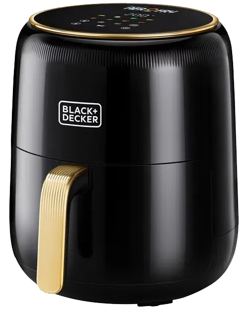 Black & Decker Air Fryer 8 in 1, 1500 Watts, 4.5 Liters, Digital Touch Screen, Black, AF4510, (Ansia Warranty) (Agent Warranty)