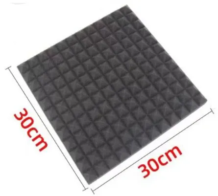 Soundproof Foam Set, 30cm*30cm, 5cm Thickness, 12 Pieces, Black, TA-30
