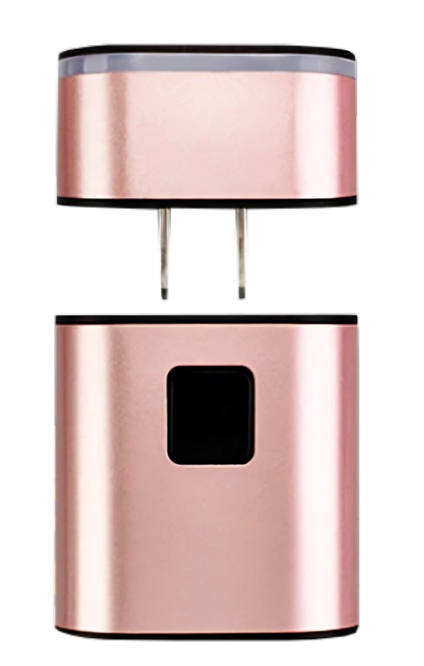 Joyroom Smart Multifunctional Charger, 3.2 Amp, Dual Charging Ports, Golden Rose, L-T215