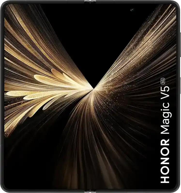 هاتف موبايل هونر ماجيك في 5 ثنائي الشريحة، ذاكرة داخلية 512 جيجابايت، رامات 16 جيجابايت، شبكة الجيل الخامس، أسود + ( ساعة هونر 4 برو &  سماعات أذن & جراب ) هدية