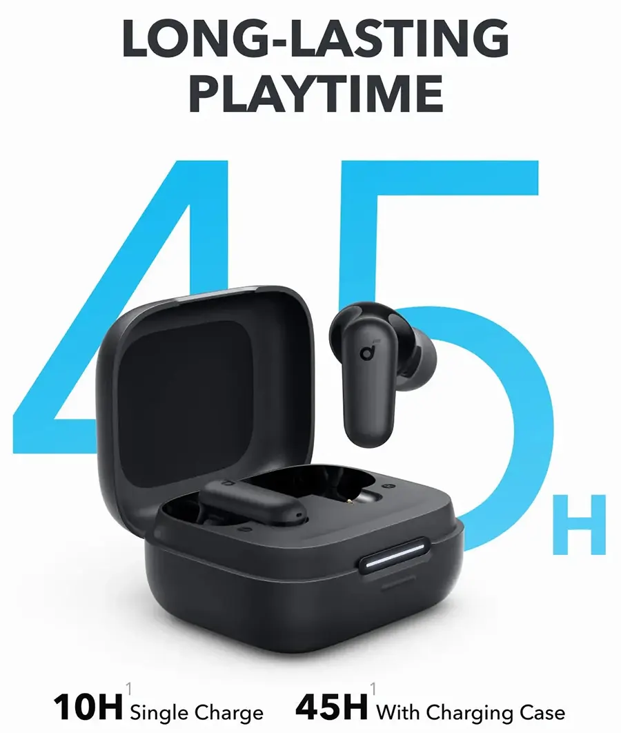 سماعات أذن انكر ساوند كور R50I ، بلوتوث V5.3 ، خاصية ANC ، مقاومة للماء ، اسود ،A3959H11