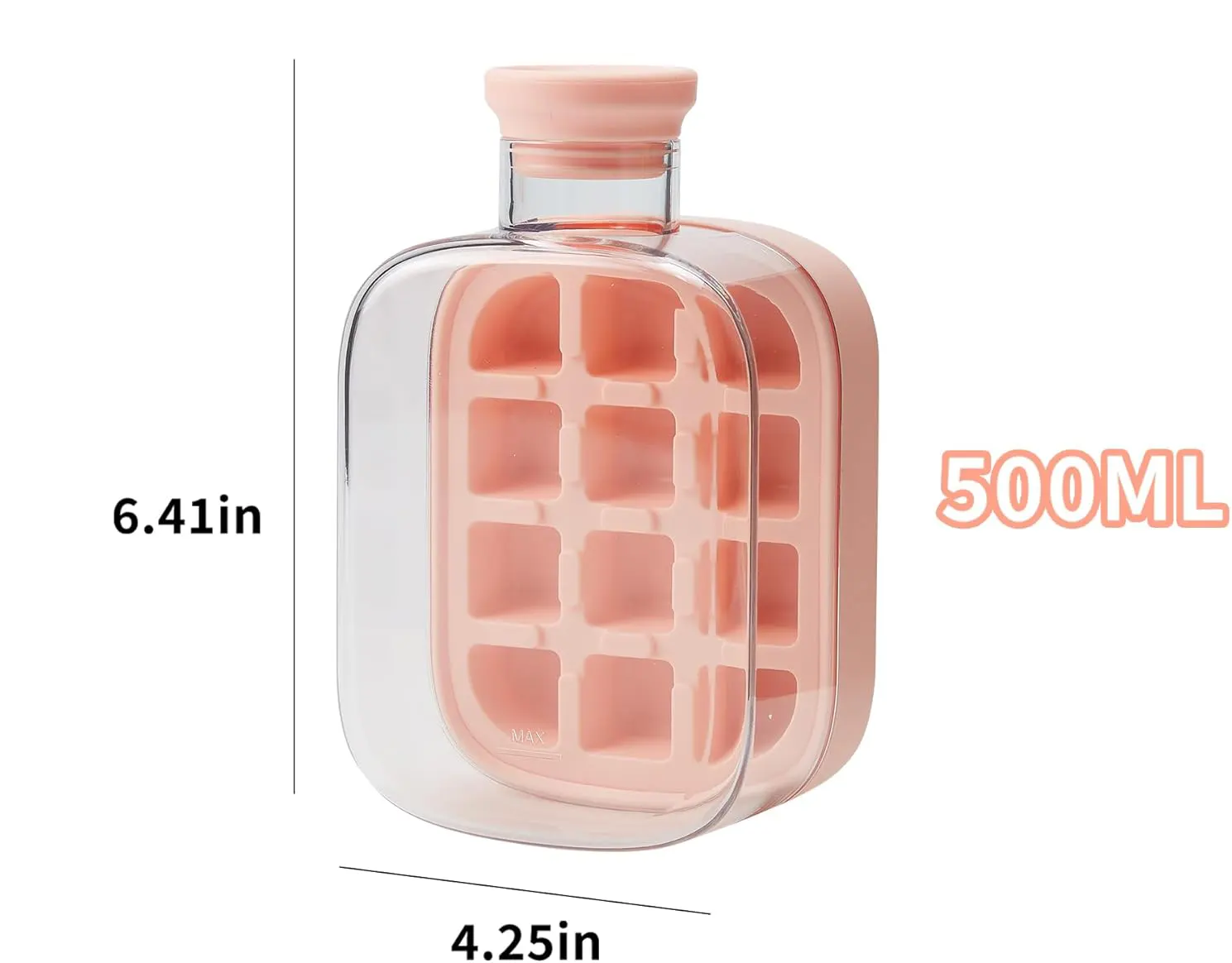 Ice Cube Bottle With Chalimo, Multicolor, 065