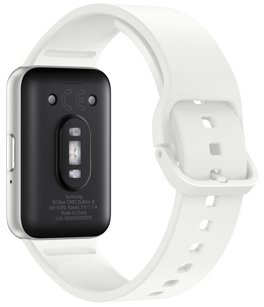 ساعة سمارت سامسونج جالكسي فيت 3 ، شاشة AMOLED مقاس 1.6 بوصة ، مقاومة للماء ، فضي ، SM-R390NZSAMEA