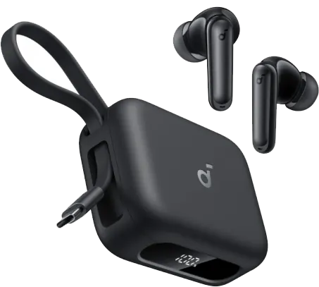 سماعات اذن  انكر ساوندكور P41i ، بلوتوث 5.3 ، خاصية ANC ، مقاومة للماء ، اسود ، A3937H11