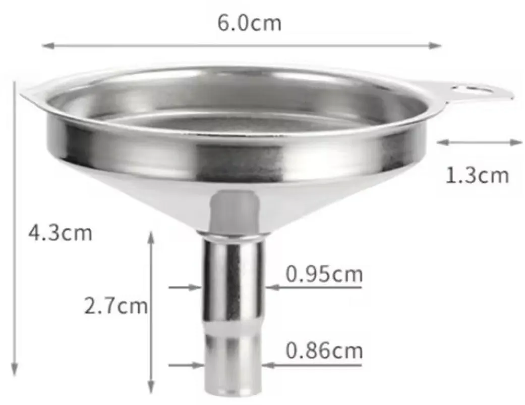 Small Stainless Steel Funnel, Multi-Purpose, 1051