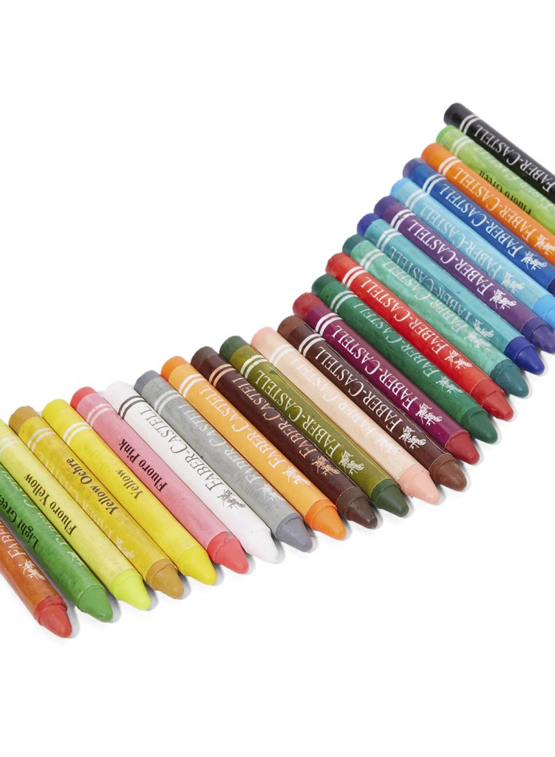 Faber-Castell Jumbo Crayons, 24 Colors, Assorted Colors  MM12005