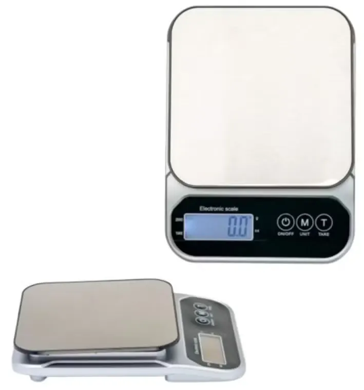 Al Manar Digital Kitchen Scale, Silver, 10 Kg