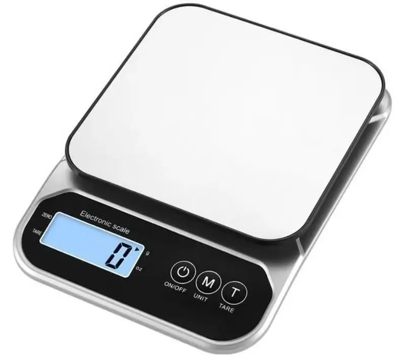 Al Manar Digital Kitchen Scale, Silver, 10 Kg