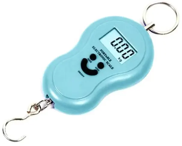 ميزان رقمي  الكتروني 50 كجم صغير الحجم محمول بإضاءة خلفية للأمتعة مع شاشة ، متعدد الالوان ،  3652