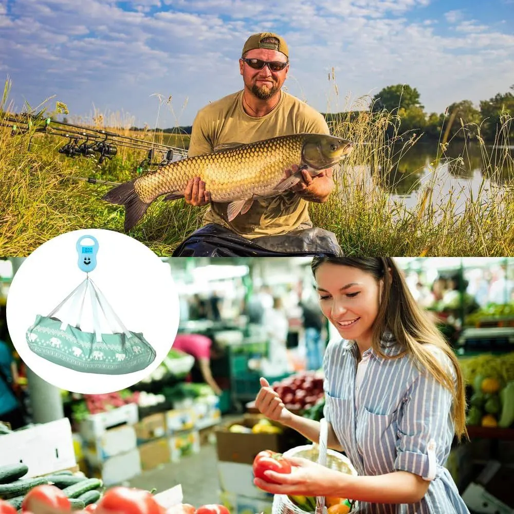 ميزان رقمي  الكتروني 50 كجم صغير الحجم محمول بإضاءة خلفية للأمتعة مع شاشة ، متعدد الالوان ،  3652