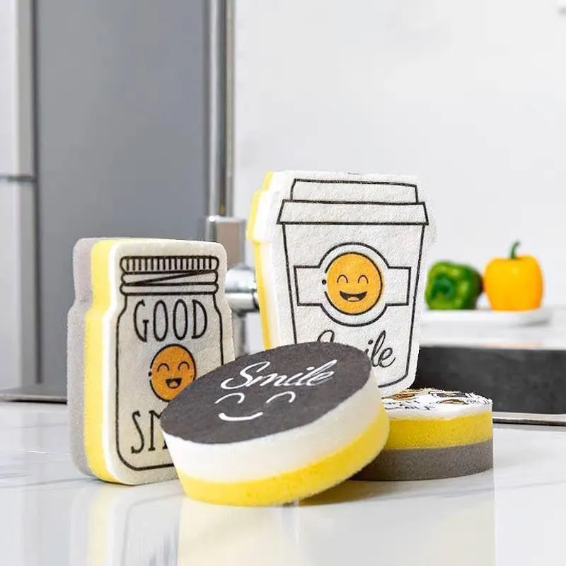 Smile Sponge Loofah, 4 Pieces