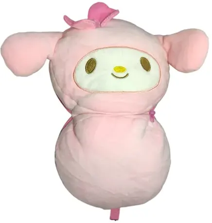 مخدة رقبه ومنامة  شكل دبدوب ، بينك ، 1346