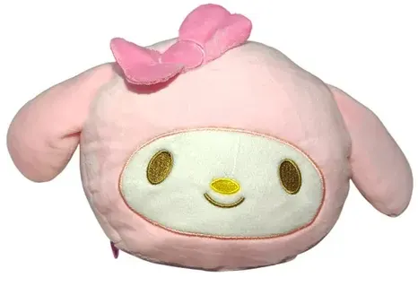 مخدة رقبه ومنامة  شكل دبدوب ، بينك ، 1346