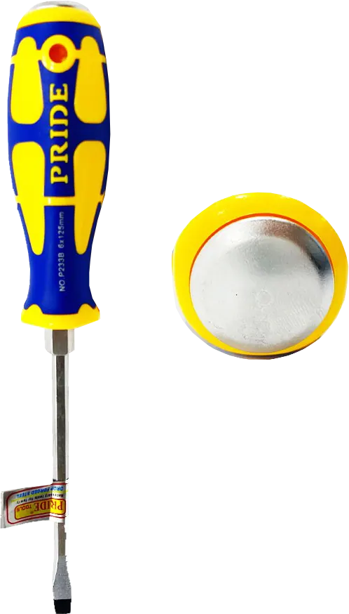 مفك دقاق عادة بريدي، قبضة كاوتش، 6×125مم، أزرق*أصفر، P233B*144-12