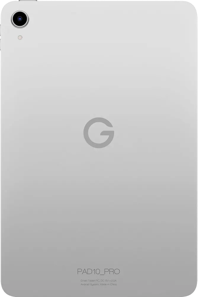 تابلت جي تاب باد 10 برو، شاشة 10.1 بوصة، ذاكرة داخلية 128 جيجابايت، رامات 10 جيجابايت، واي فاي فقط، لون فضي