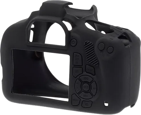 EasyCover Camera Body Protective Case for Canon 1300D-2000D-4000D, Silicone, Black