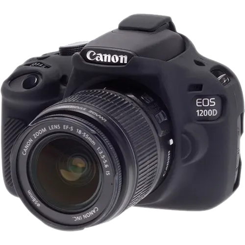 EasyCover Camera Body Protective Case for Canon 1300D-2000D-4000D, Silicone, Black