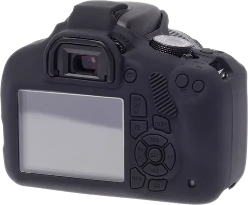 EasyCover Camera Body Protective Case for Canon 1300D-2000D-4000D, Silicone, Black