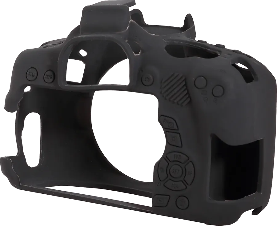 EasyCover Camera Body Protective Case for Canon 750D, Silicone, Black