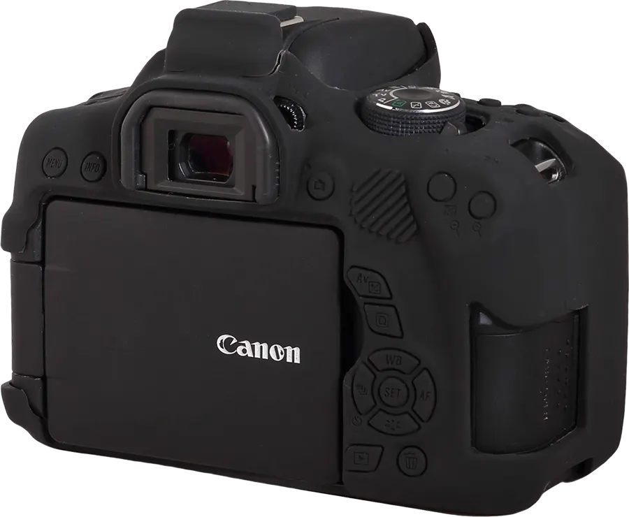 EasyCover Camera Body Protective Case for Canon 750D, Silicone, Black