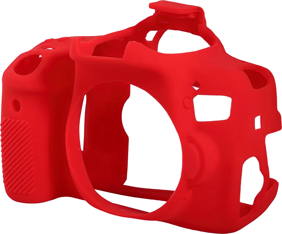 EasyCover Camera Body Protective Case for Canon 750D, Silicone, Red