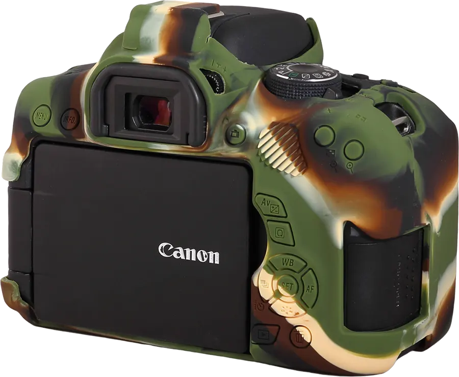 EasyCover Camera Body Protective Case for Canon 750D, Silicone, Camouflage