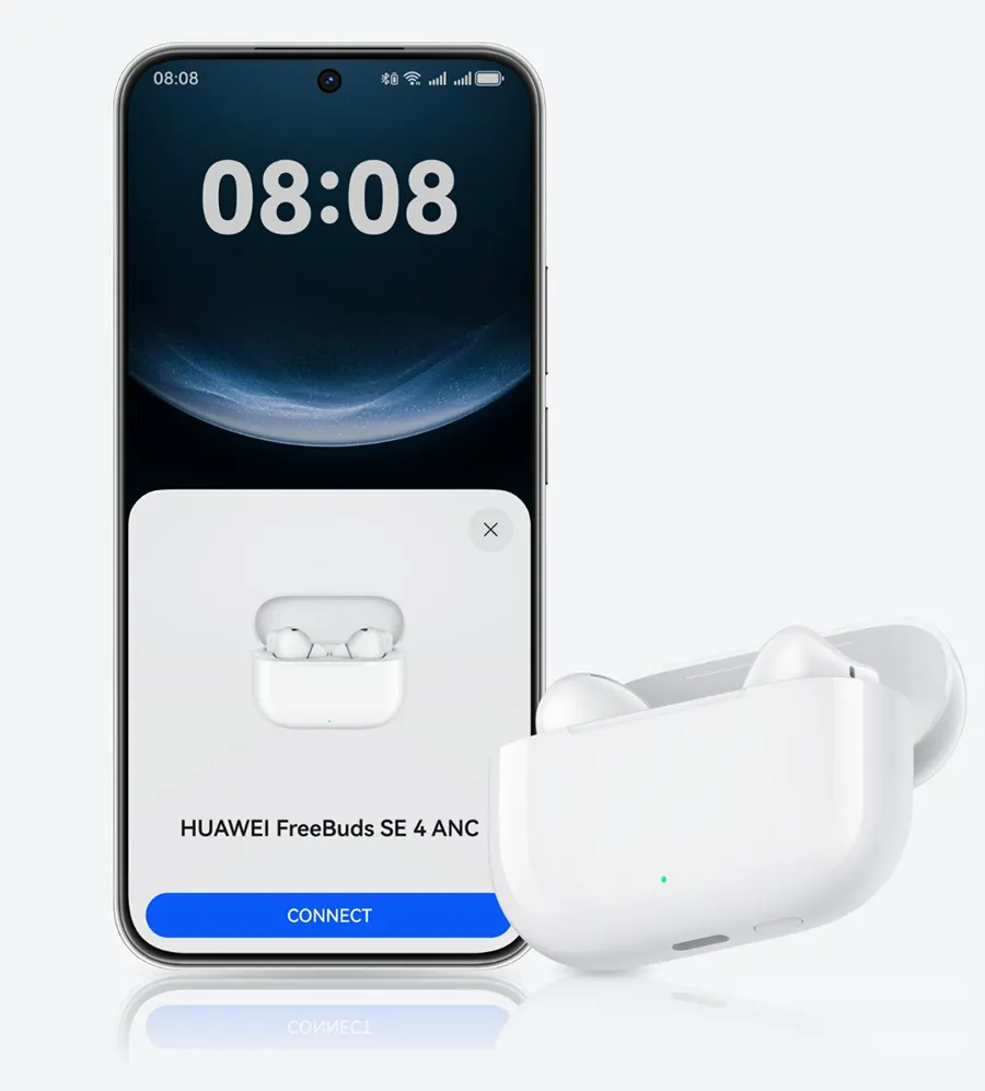 سماعات اذن لاسلكية هواوي فري بودز se4 ، بلوتوث 5.4 ، بطارية 510 مللي أمبير ، وقت تشغيل 50 ساعة، ANC ، ابيض ، T0026L