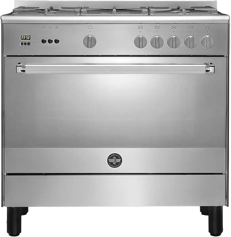 بوتاجاز غاز لاجيرمانيا كلاسيكا، 5 شعلة، 90 سم، حوامل زهر، امان كامل، شواية، مروحتين، استانلس، 9H10GLA1X4AWW