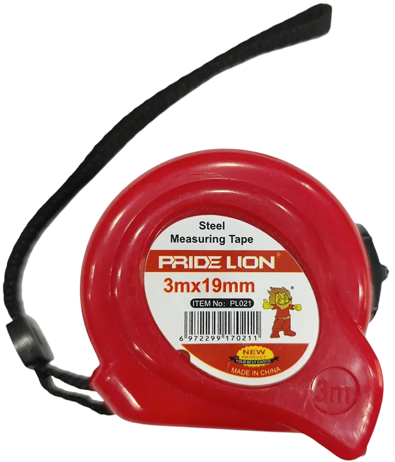 Pride Measuring Tape, 3m x 19mm, Red, PL021*120-12s