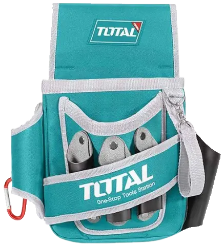Total Tools Waist Belt, 6 Pockets, Without Strap, Blue, THT-16P5021