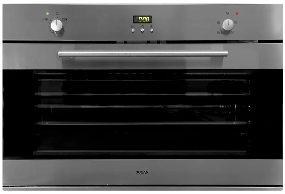 فرن بلت ان اوشن ايطالى ، 90 سم ، 91 لتر ، غاز ، 2 مروحة تبريد ، شواية غاز ، سيلفر ، MGVC95FI