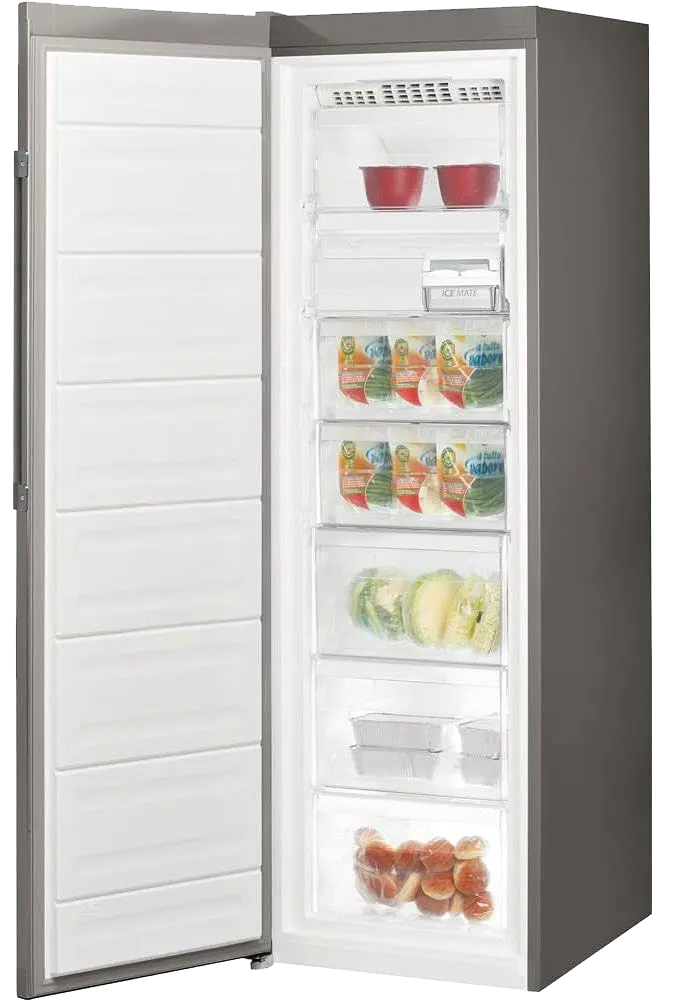 فريزر رأسي اريستون نوفروست ، 7 أدراج ، شاشة ديجيتال ، سيلفر ، UH8 F2D XI2