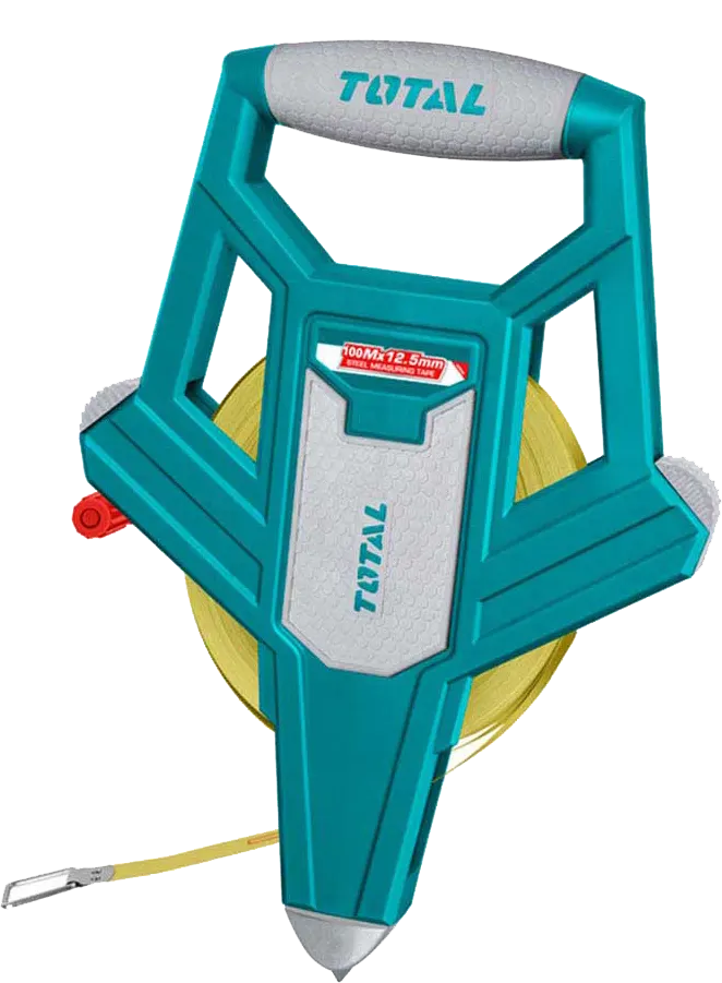 Total Tools Fiberglass Measuring Meter, 50 Meter, Blue, TMTF13506