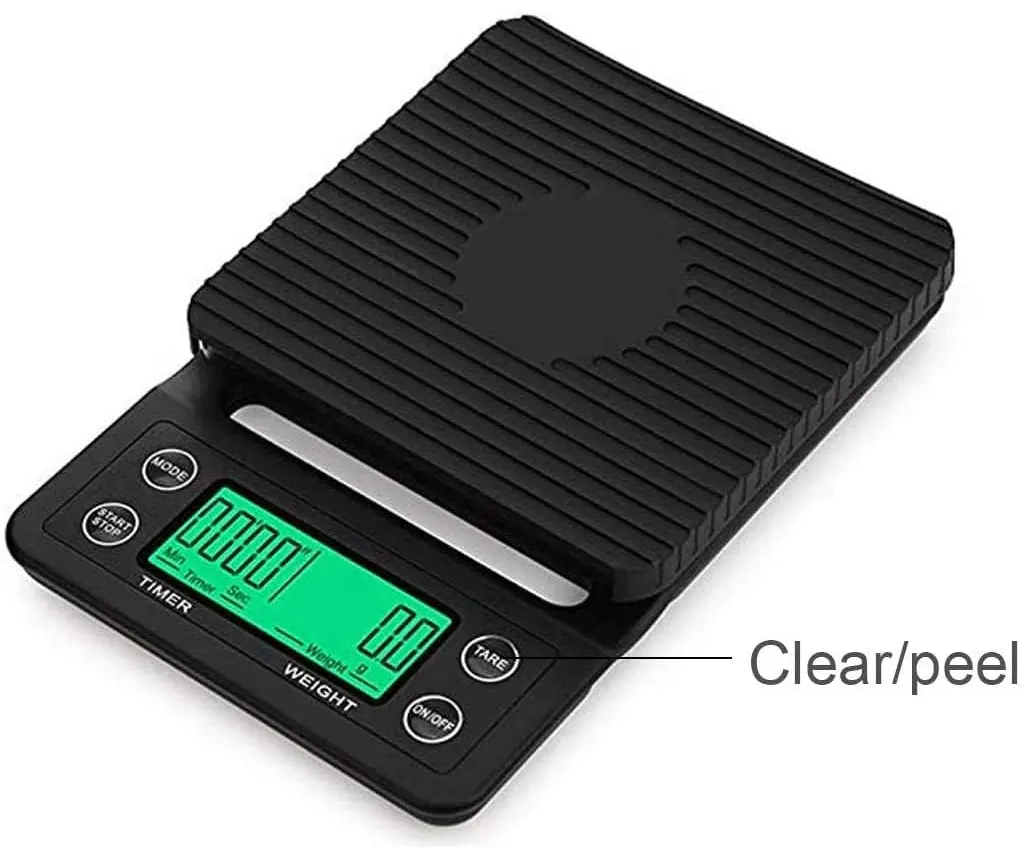 Al Manar Digital Kitchen Scale, 5 Kg, Black