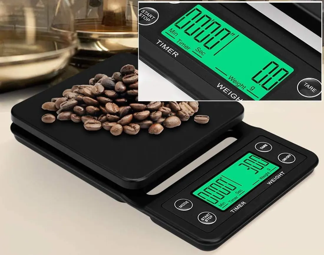 Al Manar Digital Kitchen Scale, 5 Kg, Black