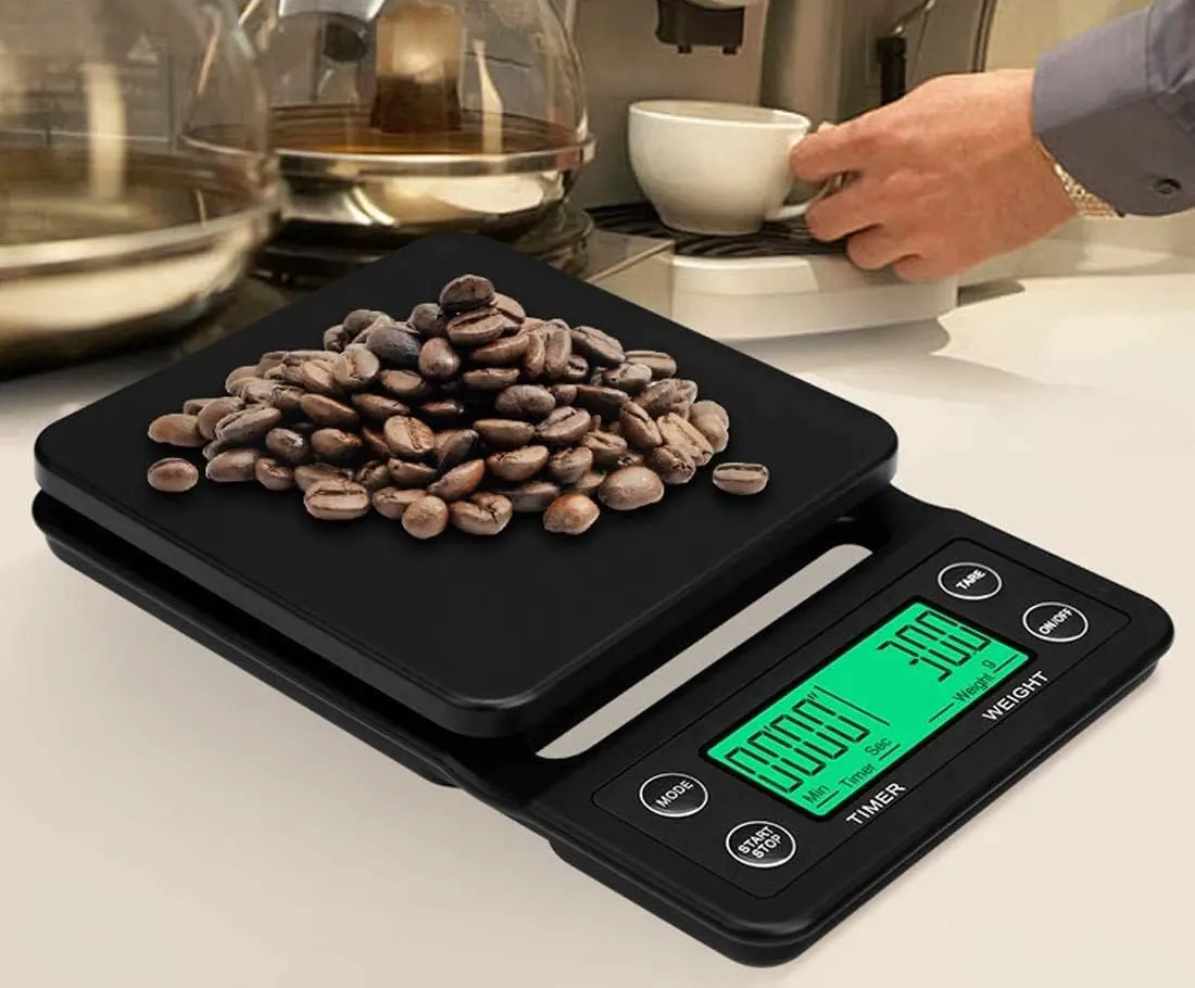 Al Manar Digital Kitchen Scale, 5 Kg, Black