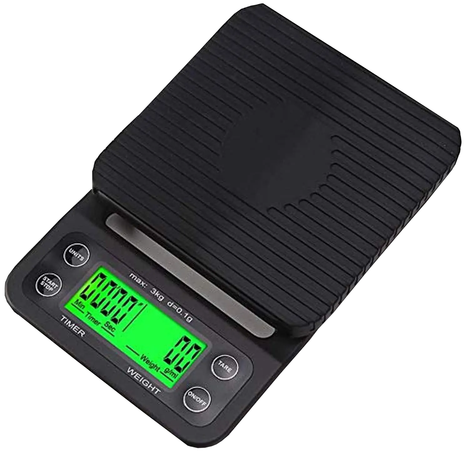 Al Manar Digital Kitchen Scale, 5 Kg, Black