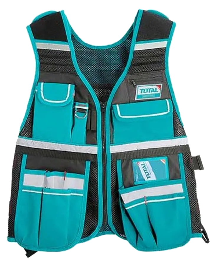 Total Tools Vest , Set up to 3 kg, 12 Pockets, Blue, TTVT1601