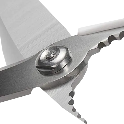 Lux Kitchen Scissors, Black On White, 10-36