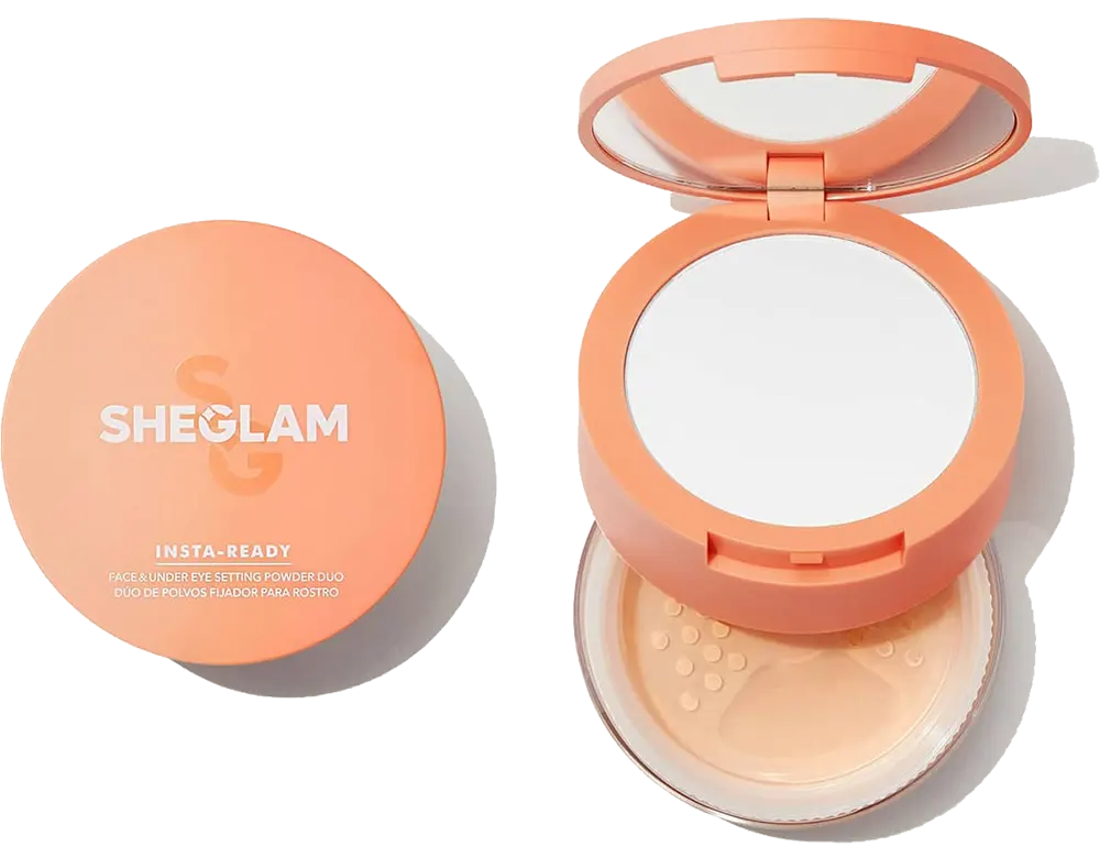 بودرة ثنائية لتثبيت الوجه وتحت العين انستا ريدي من شيجلام, ناتشورال لينين