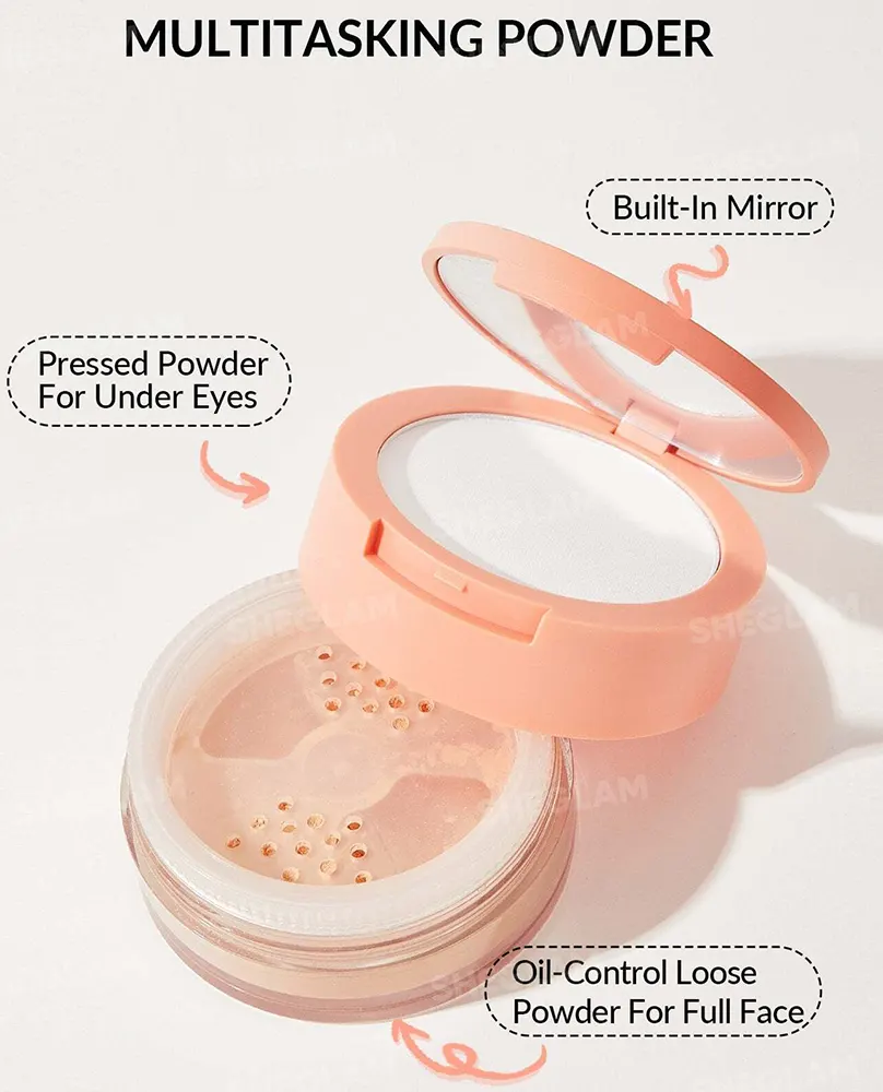 بودرة ثنائية لتثبيت الوجه وتحت العين انستا ريدي من شيجلام, ناتشورال لينين