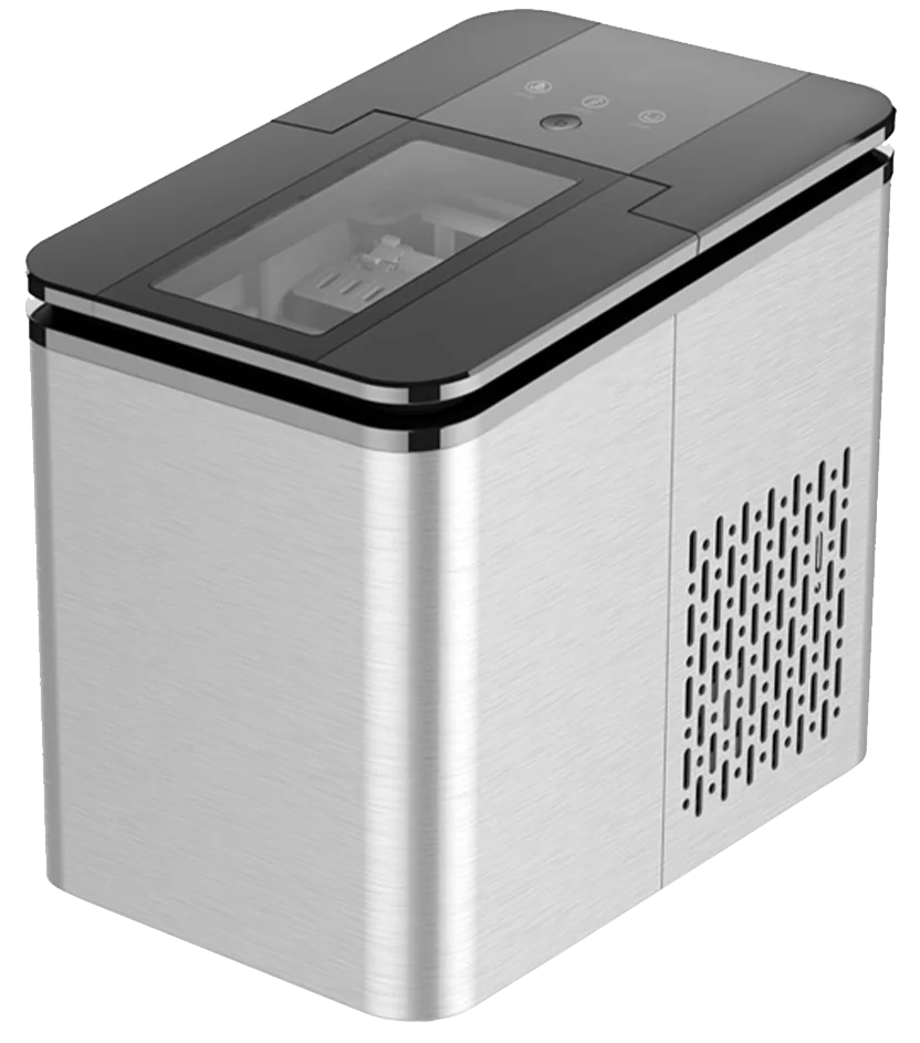 Bergen Ice Maker, 1.8 L, 0.6 kg Ice Storage Capacity, Self-Cleaning Function, Silver, IC1206S