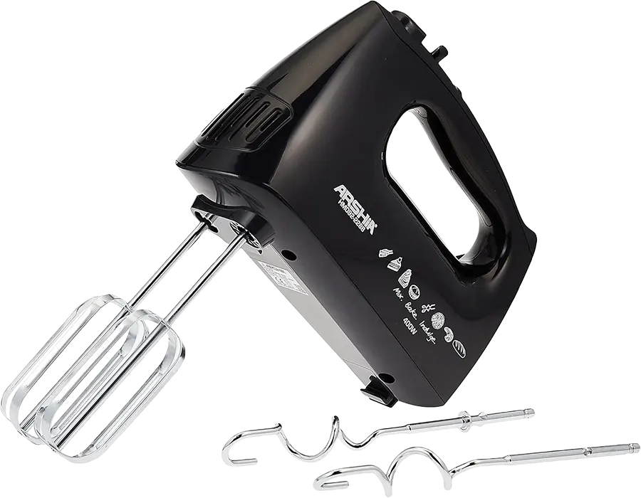 Arshia Egg Beater, 400 Watt, 5 Speeds, Black, HM092-2288